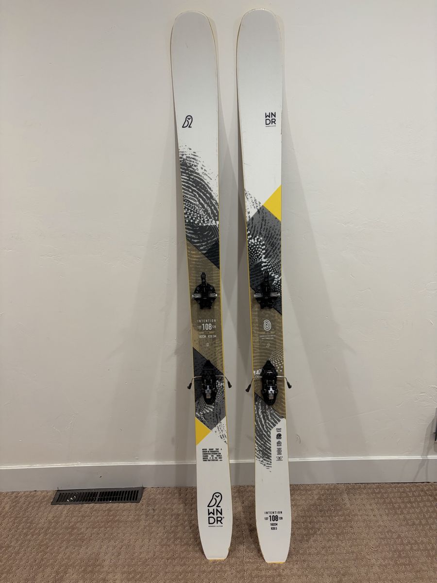 WNDR Alpine Intention 108 Skis with ATK Freeraider 13s- 182cm