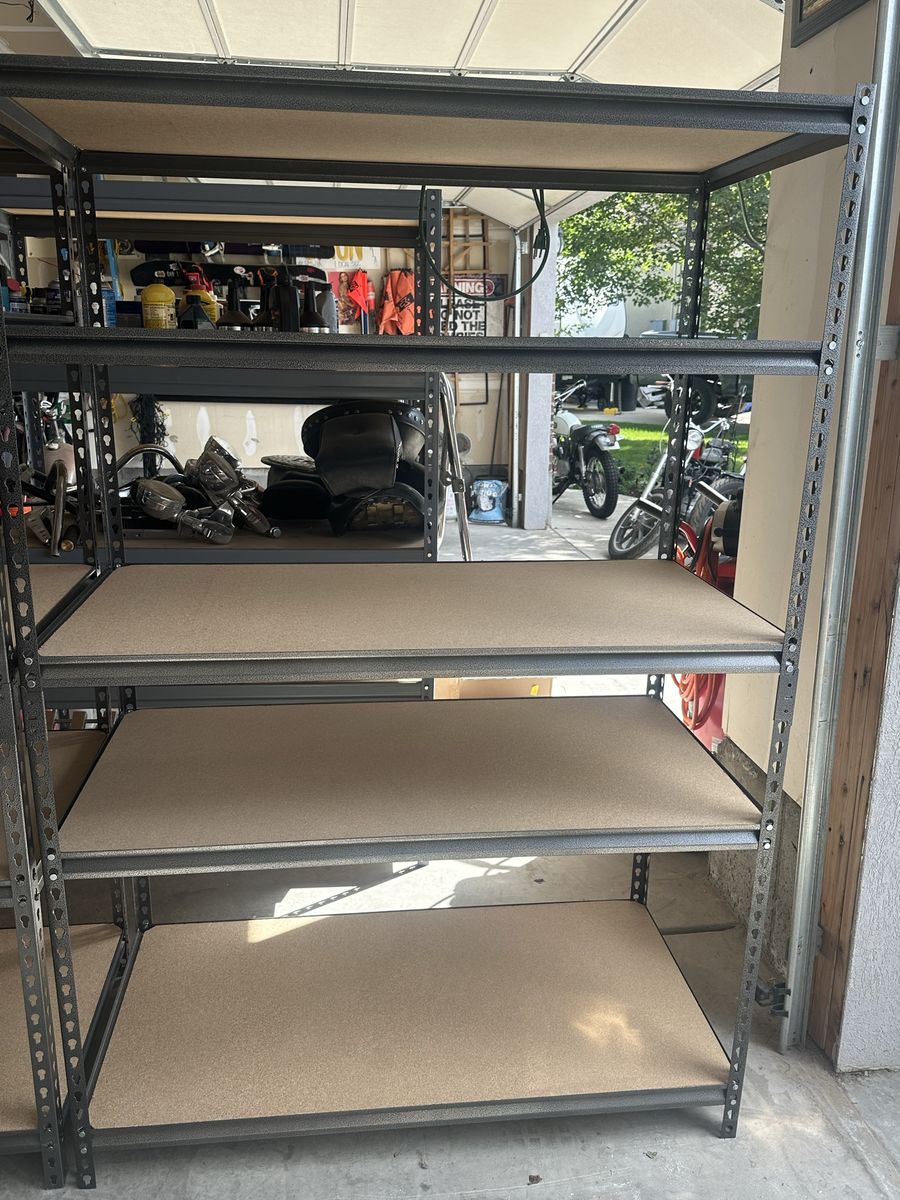 Garage shelving 72x48x24