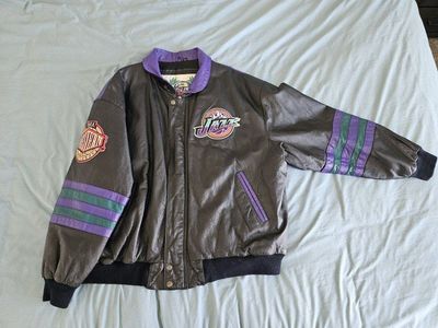 Leather Utah Jazz Jacket