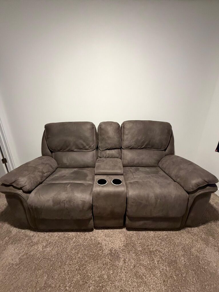 Seater Reclining Loveseat With Central Console