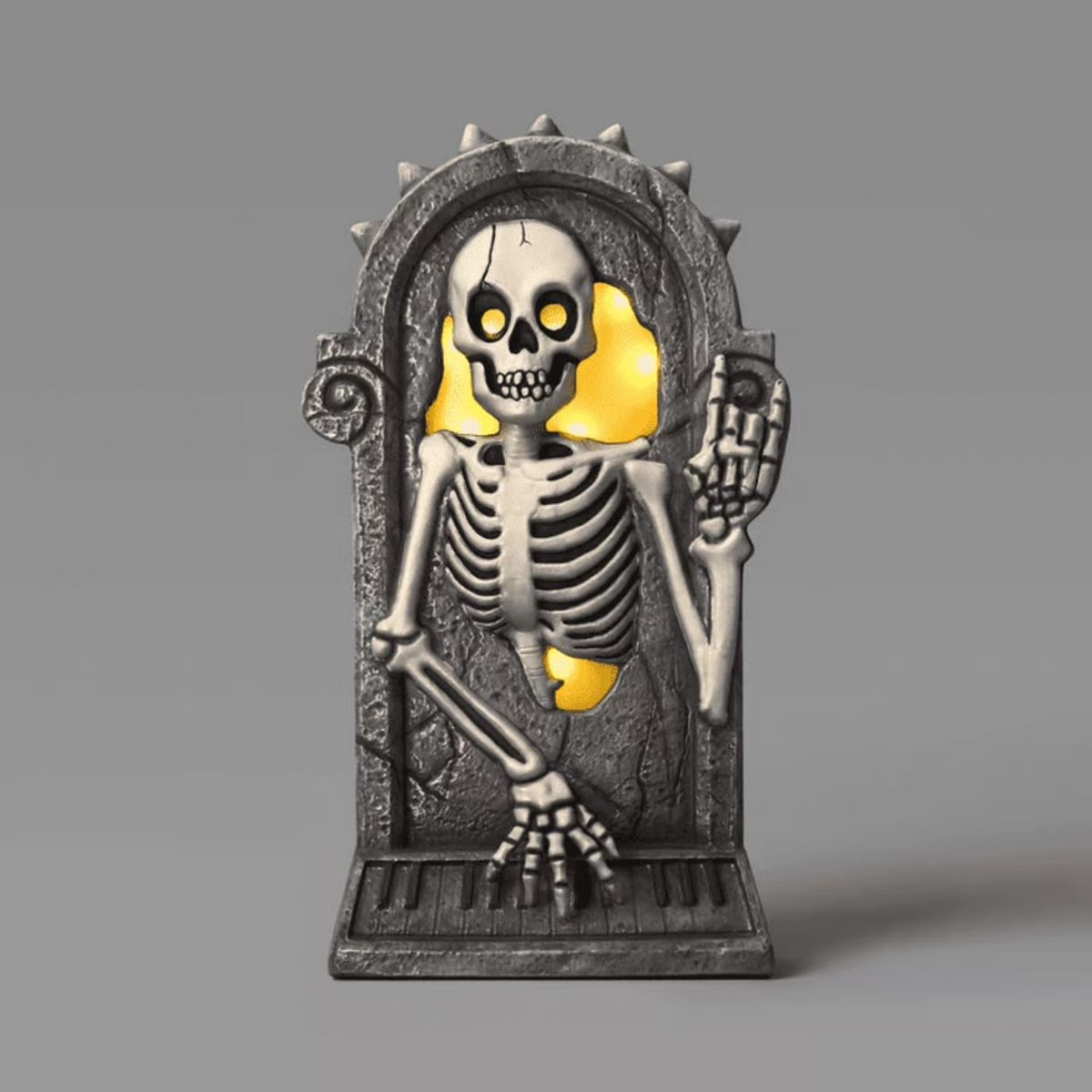Halloween Rocker Rock Skeleton Punk Blow Mold Tombstone Graveyard Cemetery Home Decor Decoration Prop