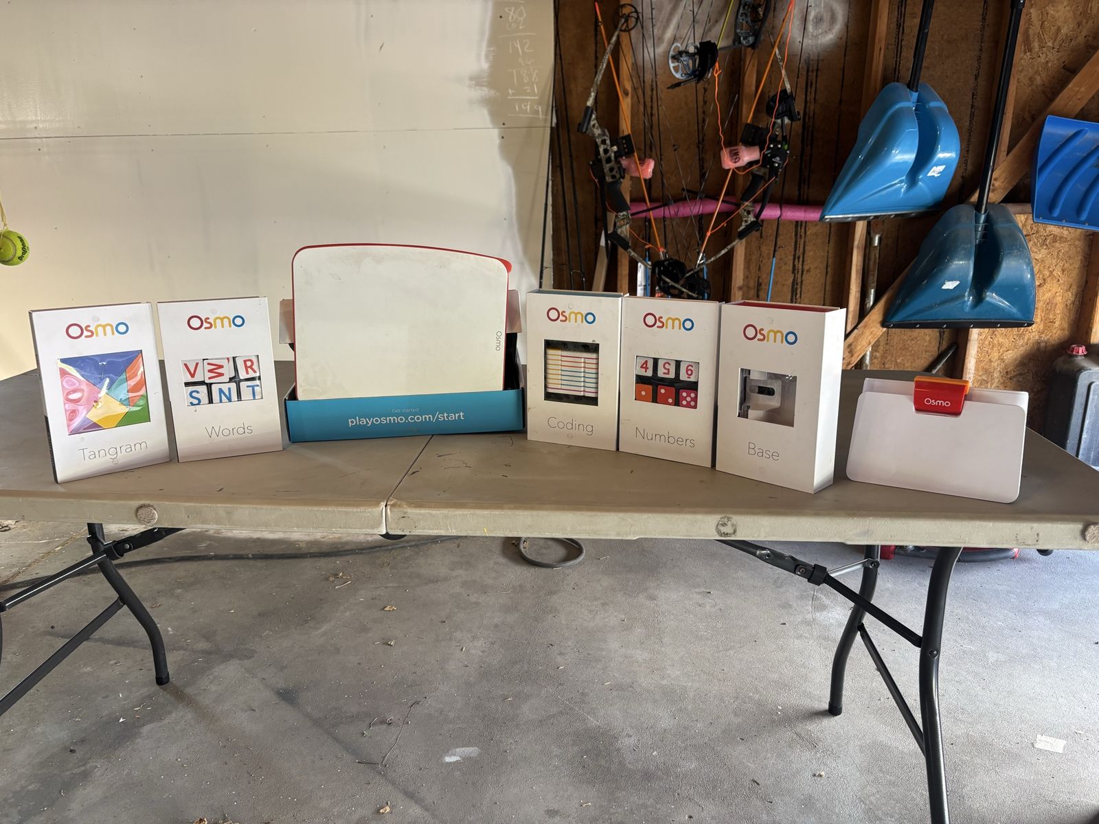 Osmo Learning System with Tangram, Words, Coding, Numbers, and Base Games - Complete Set