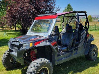 Polaris RZR 800 Side-by-Side UTV with Windshield, Roof, and LED Light Bar