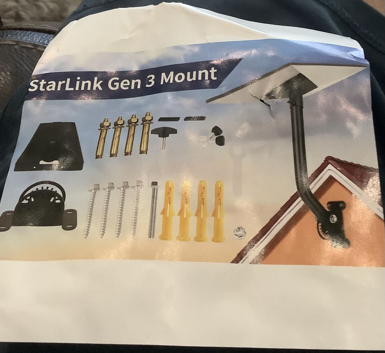 Starlink Gen 3 Mount Kit - Never Used Satellite Dish Mounting Hardware