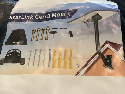Starlink Gen 3 Mount Kit - Never Used Satellite Dish Mounting Hardware
