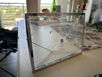 Umbra Prisma Chrome 5x7 Photo Frame - Unique Geometric 3D Design, Used