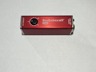 Switchcraft 318 Audio Adapter Stereo In to Mono Mic Out Direct Box