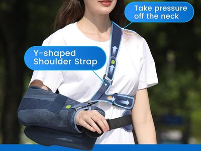 Shoulder Sling with Abduction Pillow - Rotator Cuff - Post Shoulder Surgery - BRAND NEW - Premium Sling - Arm Sling Immobilizer
