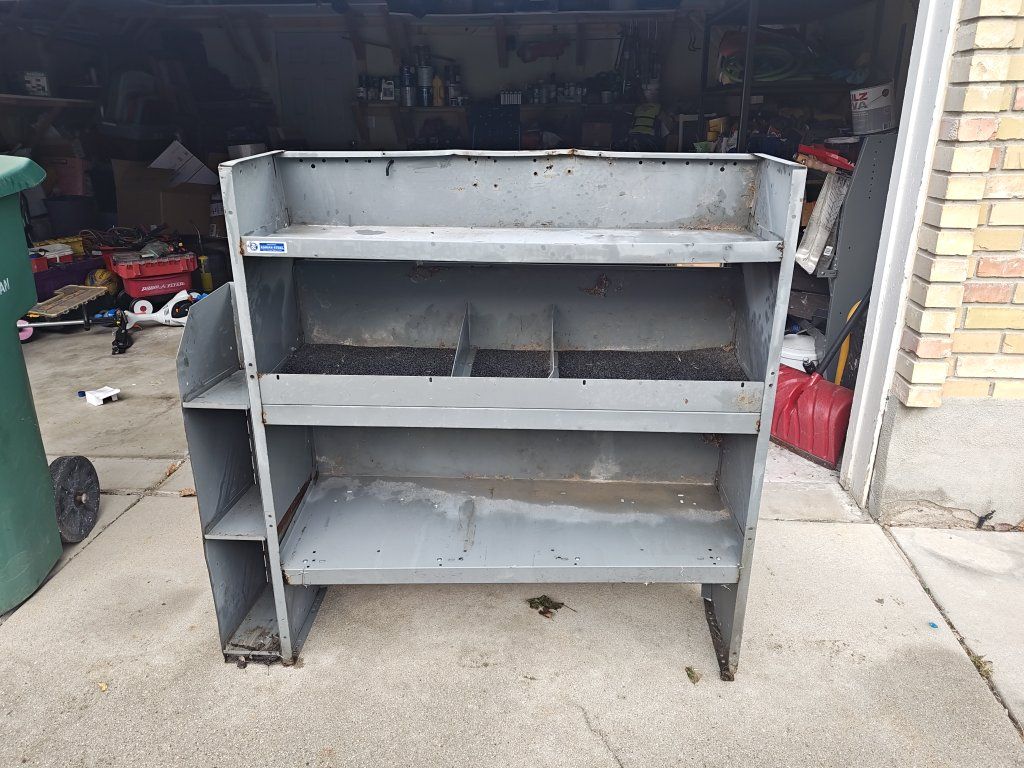 Used Steel Van Shelving Storage Unit