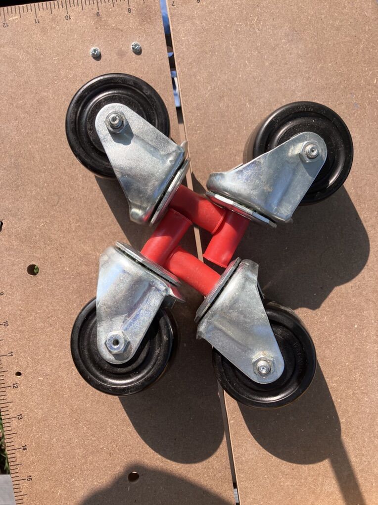 6 Heavy Duty 3-inch Solid Casters