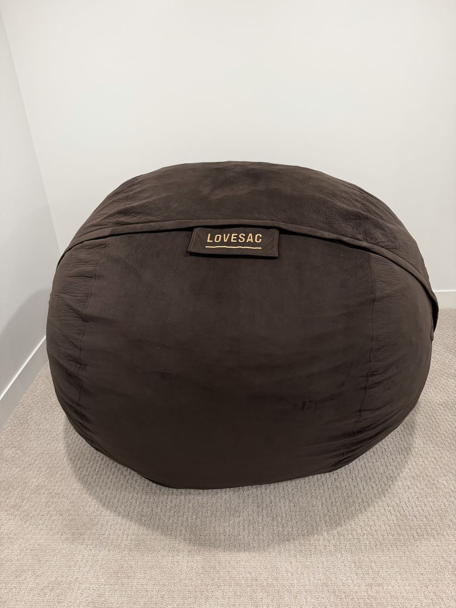 Lovesac SuperSac Bean Bag Chair – Like New – Brown Cover