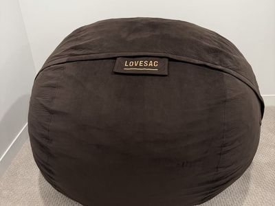 Lovesac SuperSac Bean Bag Chair – Like New – Brown Cover