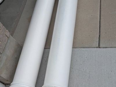Pair of White Architectural Columns - Decorative Interior/Exterior Pillars