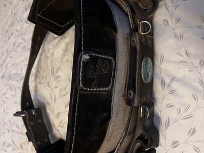 Buckingham P/N 1993S Lineman Climbing Belt & Gaffs - Size 22 - Made in USA