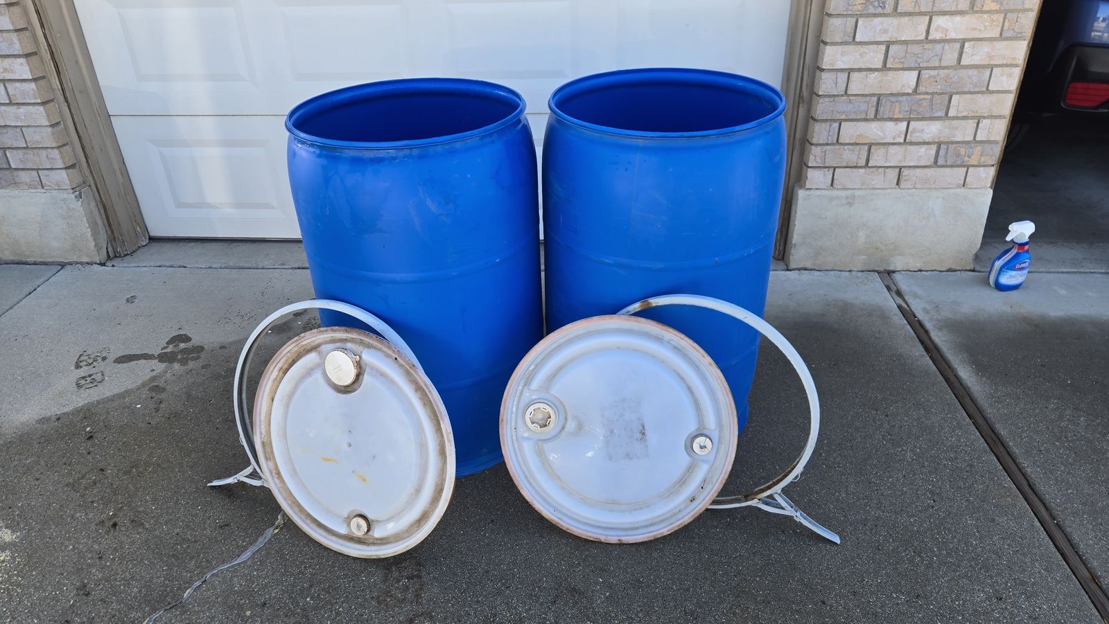 Clean 50 gallon barrels