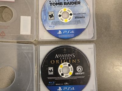 Rise of the Tomb Raider & Assassin's Creed Origins PS4 Games