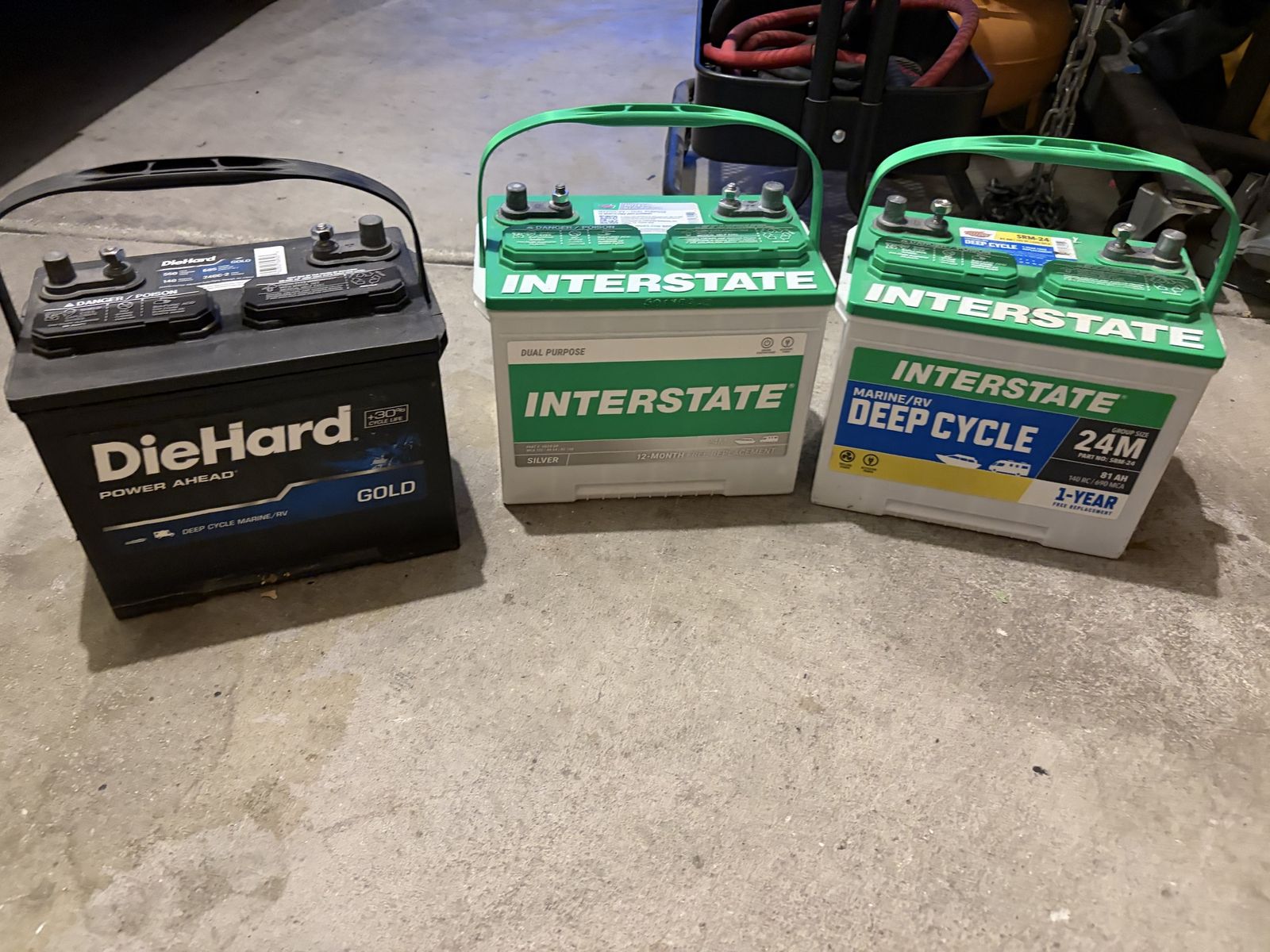 12 volt batteries, Deep cycle