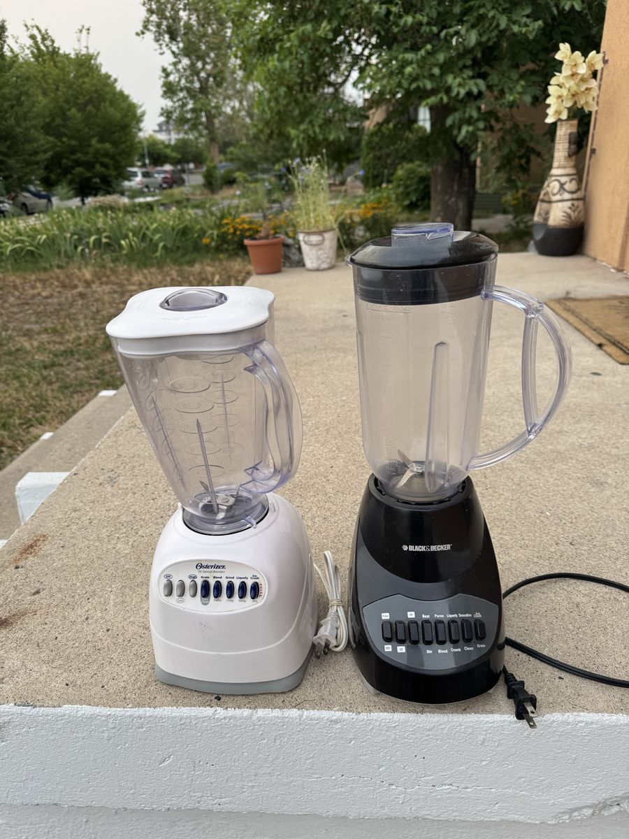 Black & Decker and Oster 10 speed blender