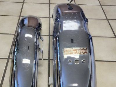 Honda CB350 Chrome Front & Rear Fenders - Vintage Motorcycle Parts