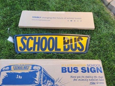 First Light School Bus Sign