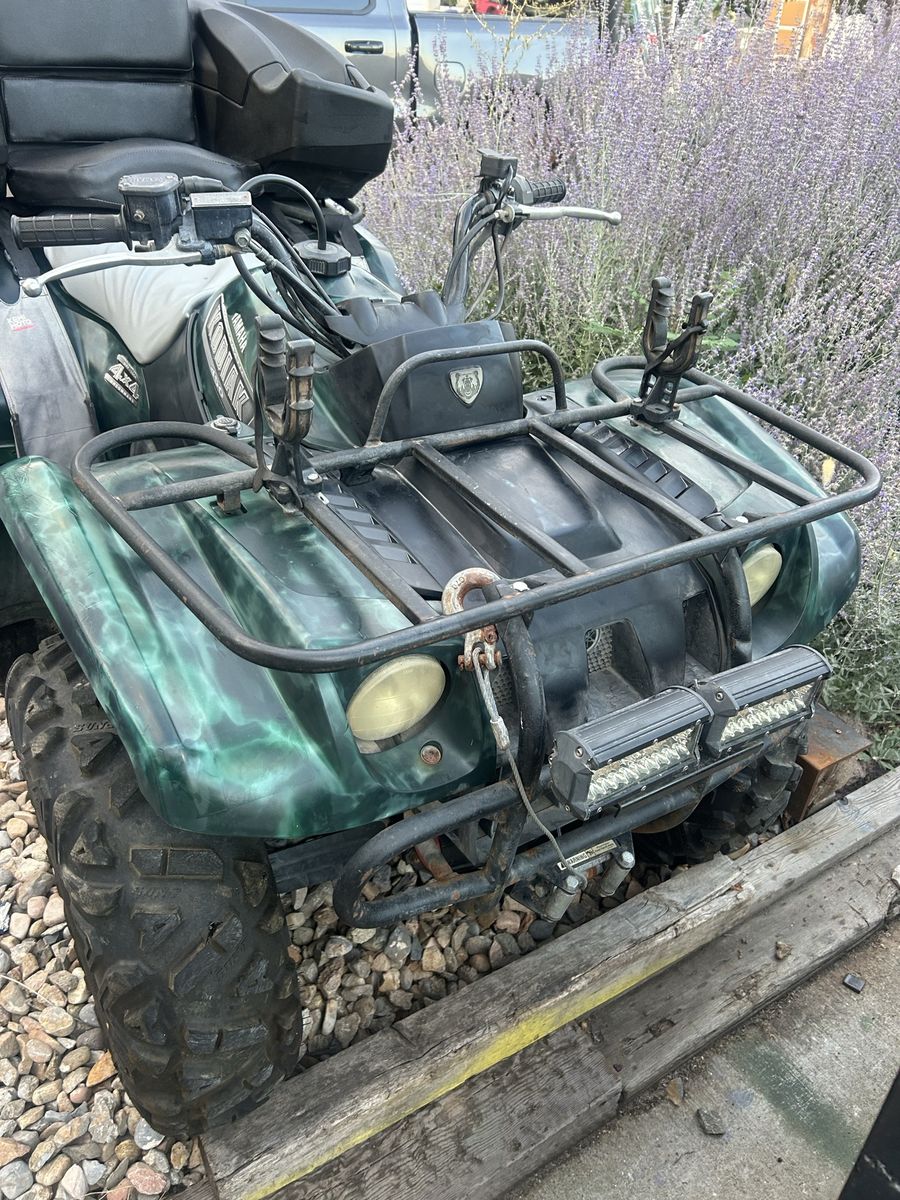 2003 Yamaha Kodiak ATV Quad - Used Off-Road Utility Vehicle package with snowplow and trailer