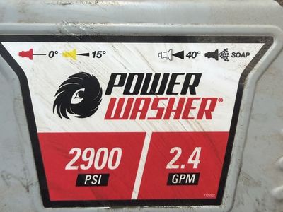 Power Washer For Rent 2900 PSI
