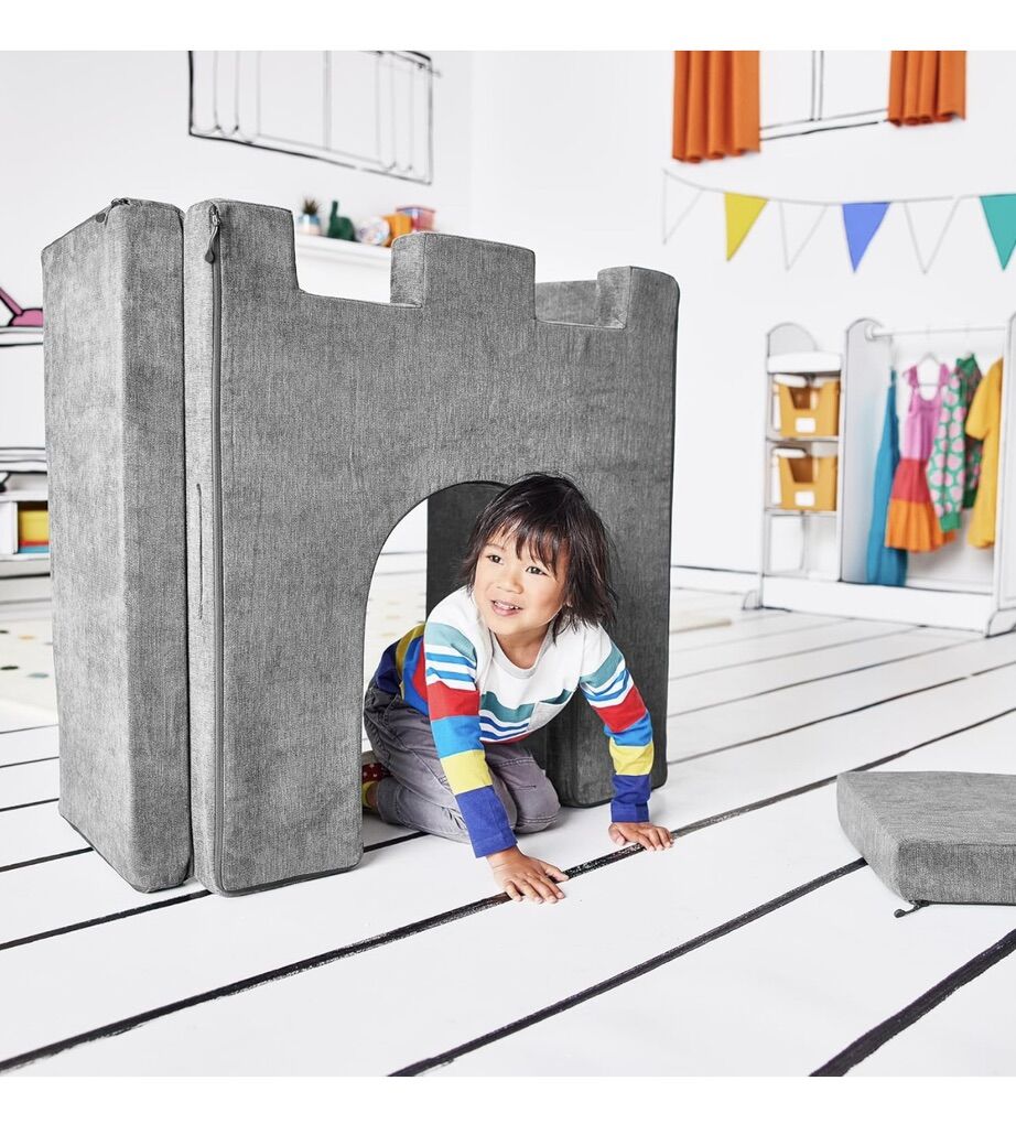 Kids and Toddler Play Castle, Playroom Couch Add