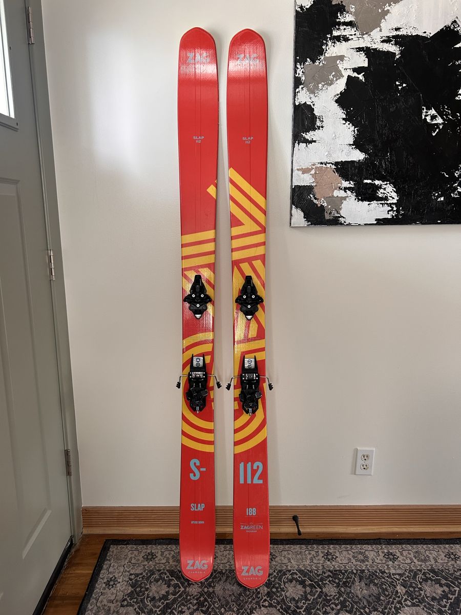 Zag Slap 188 112 waist Skis w/ Dynafit Rotations