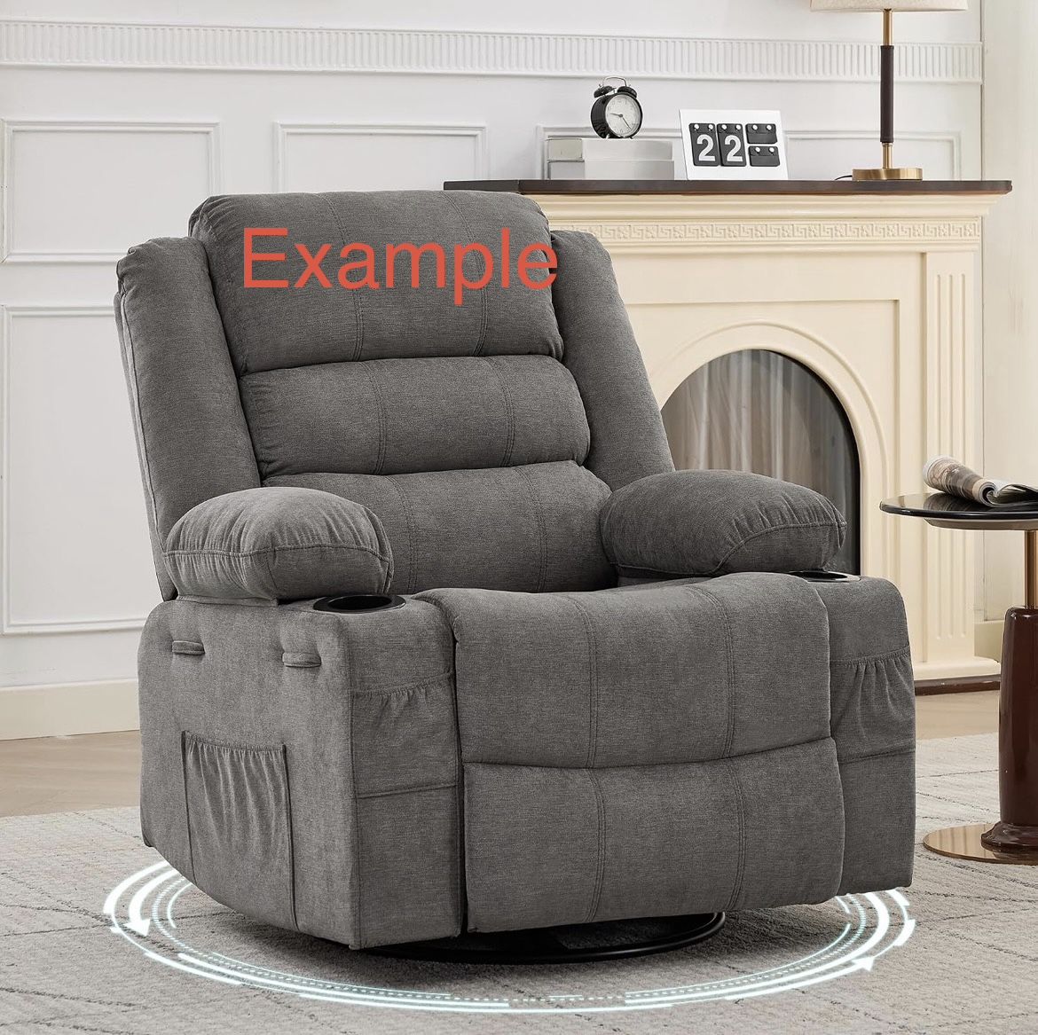 Swivel rocker recliner