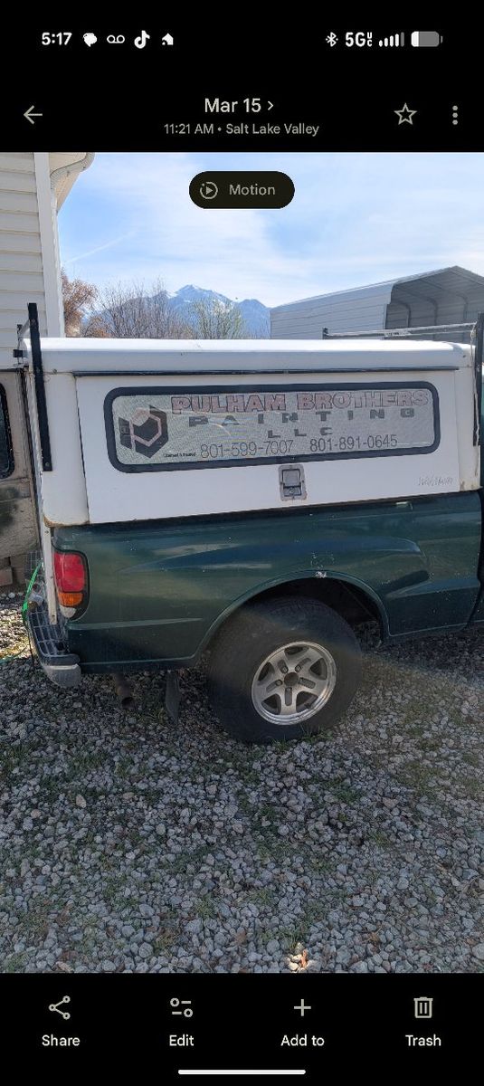 small truck construction topper