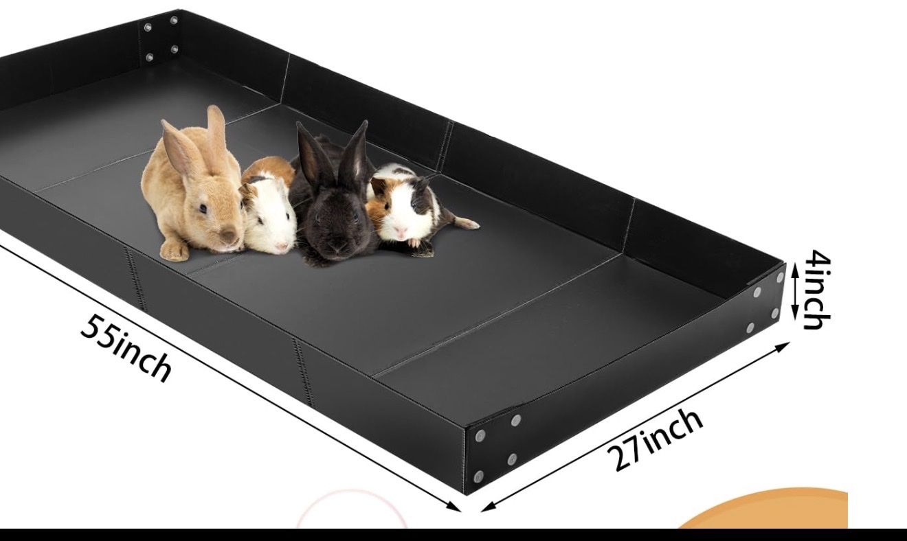 Guinea Pig cage liner black new 2x4
