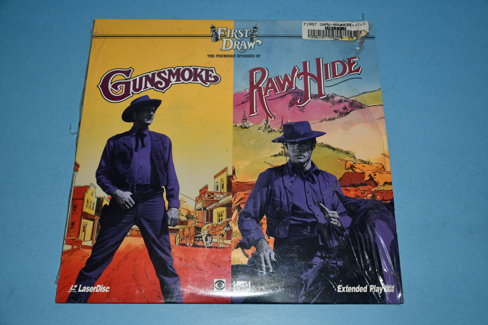 VINTAGE "GUNSMOKE" & "RAWHIDE" LASER DISC