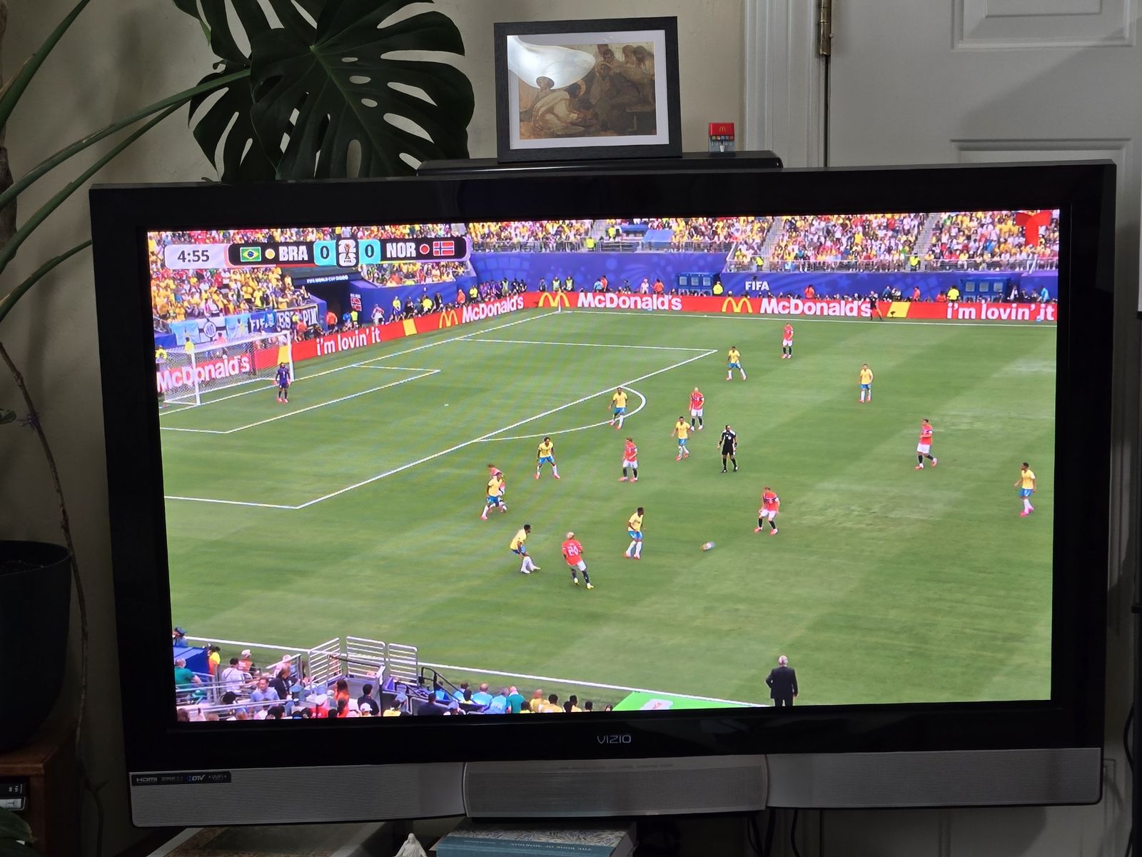 TV: 50" Vizio Plasma flatscreen with built in Soundbar (JV50P)