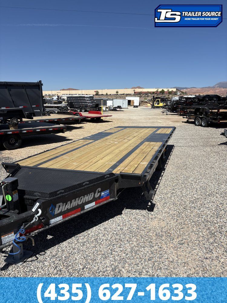 8.5x22 Diamond C DET 207 Deckover Tilt Trailer - 15.5K GVWR -