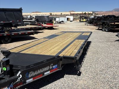 8.5x22 Diamond C DET 207 Deckover Tilt Trailer - 15.5K GVWR -