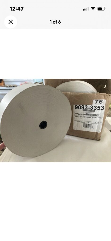 2 Rolls HNB Thermal ATM Paper Rolls