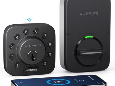 ULTRALOQ U-Bolt WiFi Smart Lock with Door Sensor, App Remote Access