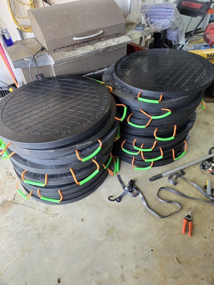 36"x2" UHMWPE Outrigger Pads - Local Pickup, No Freight