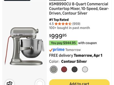 KitchenAid Commercial 8 QT