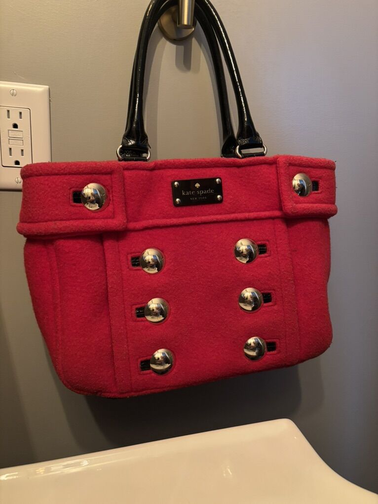 Kate Spade Red Button Hand bag