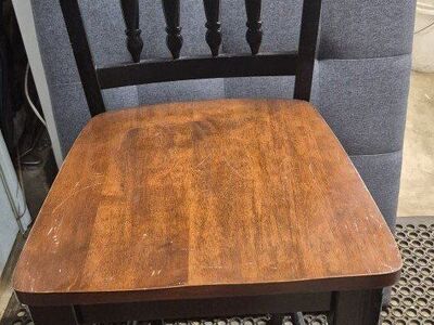 Large wood bar stool (1 only)
