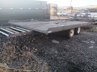 Utility Trailer, Flatbed with Tandem Axle and Ramp Gate - Used Condition