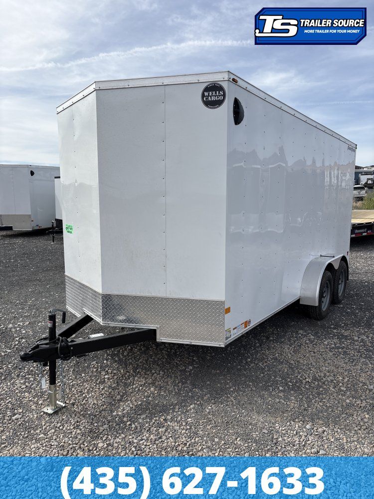 7x16 Wells Cargo FastTrac Enclosed Cargo Trailer - 7'0" Interior - 3.5K GVWR -
