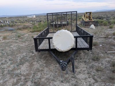 Utility Trailer with Removable Gate & Spare Tire - Great for Hauling