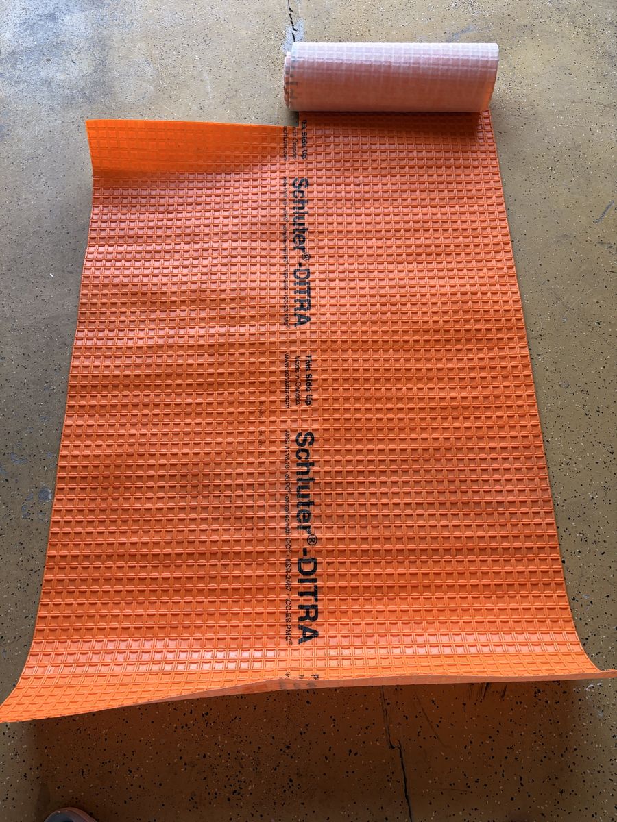 Schluter-DITRA Uncoupling Membrane for Tile Installation - 25 Sq. Feet