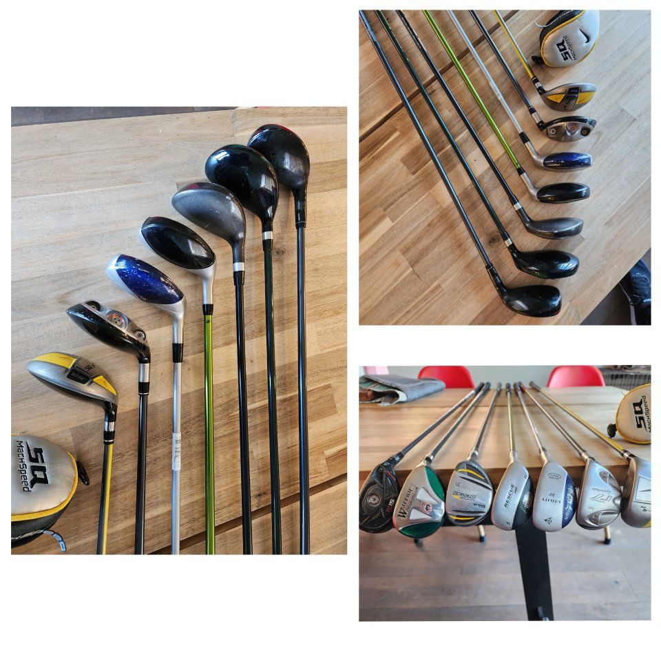 Random hybrids/utility clubs. Taylormade, Nike