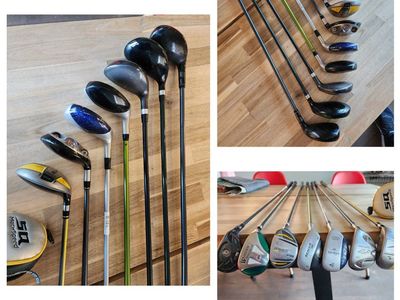 Random hybrids/utility clubs. Taylormade, Nike