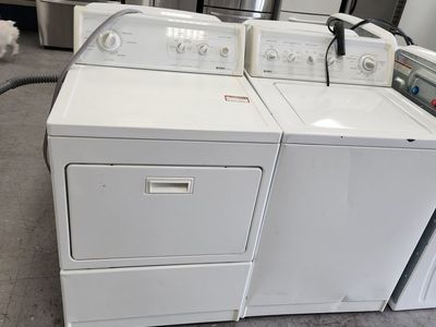 Kenmore 90 Series Washer & Dryer Set - White, Top Load Washer, Electric Dryer