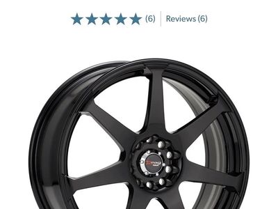Drag DR-33 15" Black Dual PCD Wheels (5x100/5x114.3) - Set of 4