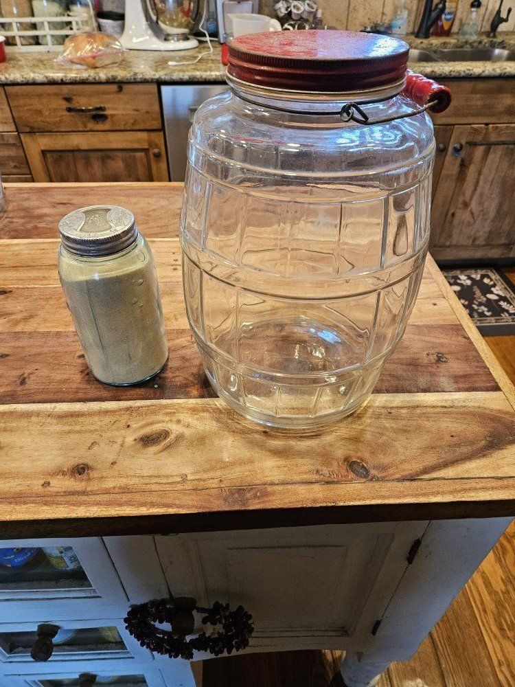 Vintage 3.5 Gallon Glass Jar